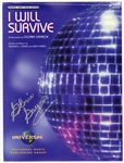 Gloria Gaynor Signed “I Will Survive” Original Sheet Music