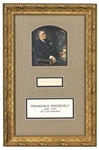 Franklin D. Roosevelt Signed Cut Display