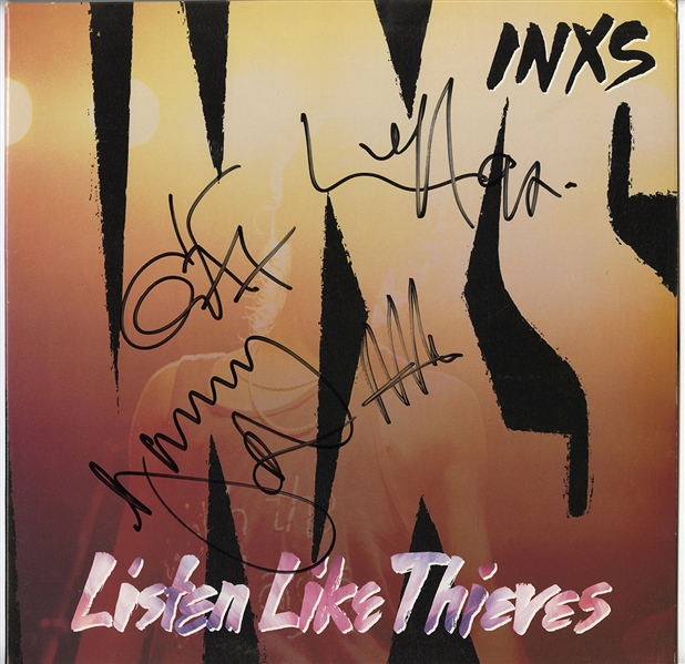INXS Signed "Listen Like Thieves" Album Including Michael Hutchence (4)