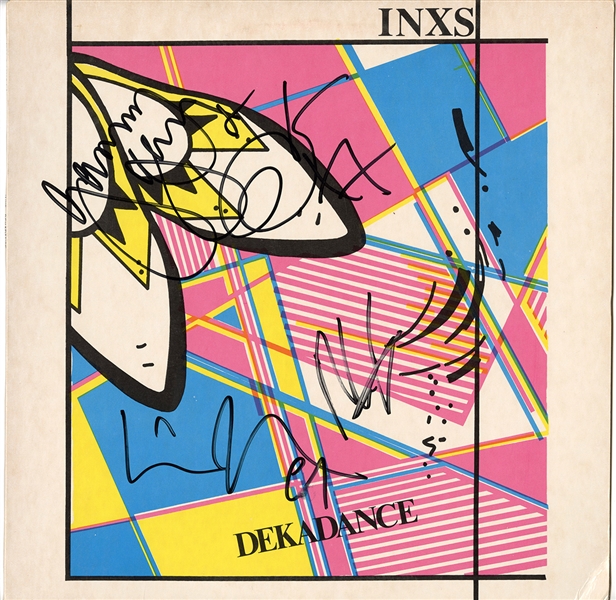 INXS Signed "Dekadence" Album Including Michael Hutchence