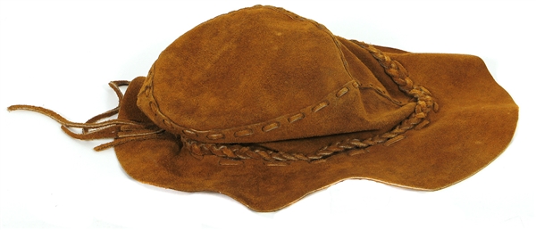 Janis Joplin Stage Owned & Worn Custom Brown Suede Bohemian Hat