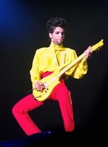 Prince Owned & Stage Played Yellow Schecter Cloud Guitar (RGU)