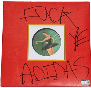 Kanye West Historic Signed “My Beautiful Dark Twisted Fantasy” With Controversial “F**K Adidas” Inscription