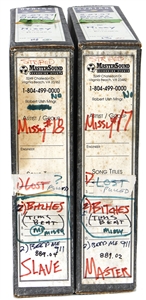 Missy Elliott & Timbaland Original 2 Master Reels (2) Featuring Beep Me 911 and Pass Da Blunt with 48 Tracks