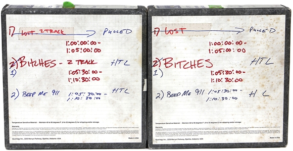 Missy Elliott & Timbaland Original 2 Master Reels (2) Featuring Beep Me 911 and Pass Da Blunt with 48 Tracks