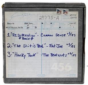 Common, Fat Joe & Beatnuts Original 2 Master Reel Recordings Of Resurrection, Shit Is Real and Are You Ready