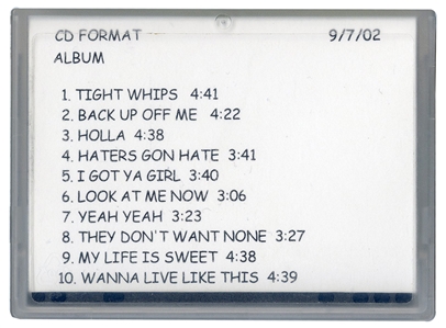 504 Boyz (Master P Group) Bernie Grundman DAT Album Advance with 3 Unreleased Tracks (No Limit Records) - “Stack Chips x Hott Dogg x Can’t Be Stopped