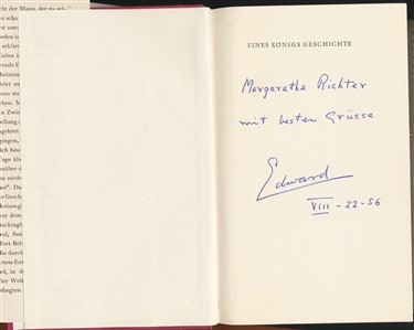 King Edward VIII and Wallis Simpson’s Iconic 1937 Wedding Archive - Featuring Boxed Piece of Wedding Cake, Dried Pieces of the Bridal Bouquet and Autographs