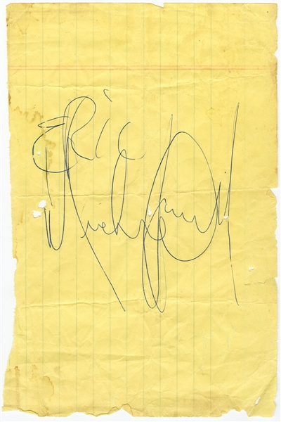 Michael Jackson Signed Paper (Beckett)