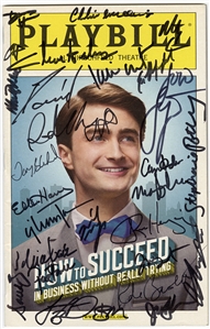 How to Success in Business Without Really Trying 2011 Broadway Revival Cast Signed Playbill