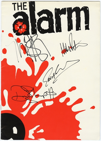 The Alarm Signed 1985 "The Absolute Tour" Original Concert Program