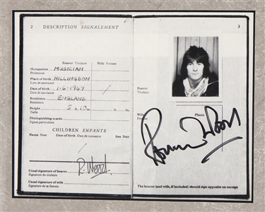 The Rolling Stones Band Signed 1983 Replica Passports (REAL)