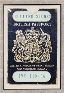 The Rolling Stones Band Signed 1983 Replica Passports (REAL)