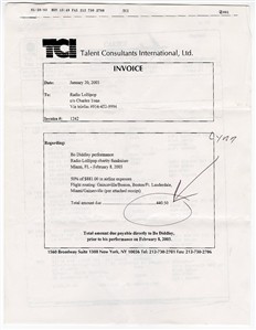 Bo Diddley Signed Endorsed Check