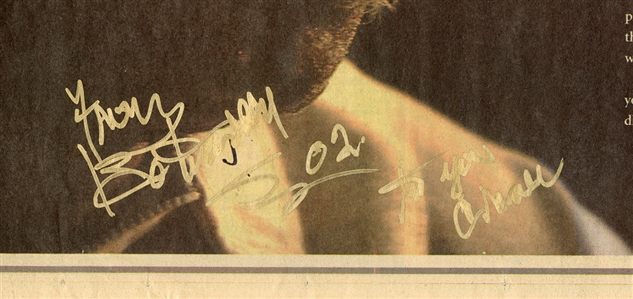 Bo Diddley Signed & Inscribed Featured Newspaper Story