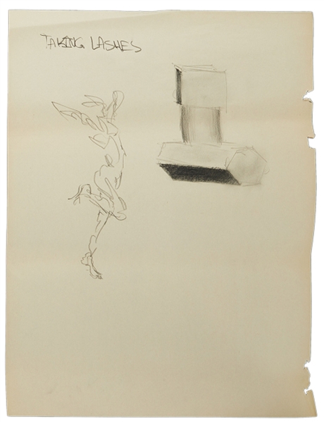 Kayne West Hand Drawn “Taking Lashes” Artwork Sheets