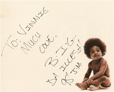 The Notorious B.I.G. Signed “Ready to Die” Album Flat (JSA)