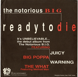 The Notorious B.I.G. Signed “Ready to Die” Album Flat with Incredible “Jr. Mafia” Inscription (JSA)