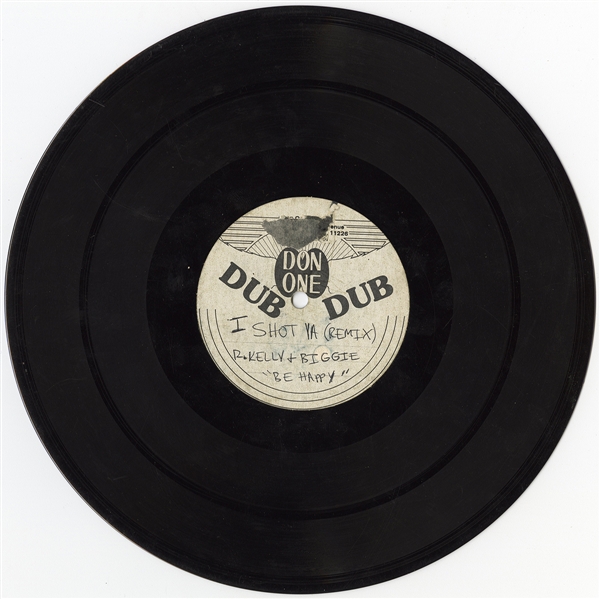 The Notorious B.I.G. Original Unreleased Acetate Featuring “I Shot Ya” Remix, “Be Happy” and “Get Money” Instrumental
