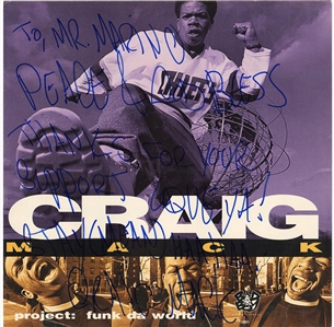Craig Mack Signed with a Lengthy Inscription “Project: Funk Da World” Album Flat