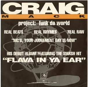 Craig Mack Signed with a Lengthy Inscription “Project: Funk Da World” Album Flat