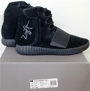 Kanye West Signed Yeezy Boost 750 Triple Black Boots (Featured on Complex)
