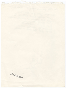 Kanye West “Away For a Little While” Handwritten Lyrics with Nude Woman Drawing