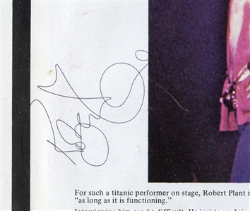 Led Zeppelin Historic Original Band Signed 1975 Earl's Court Concert Program (JSA)
