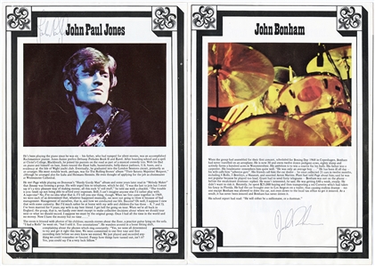 Led Zeppelin Historic Original Band Signed 1975 Earl's Court Concert Program (JSA)