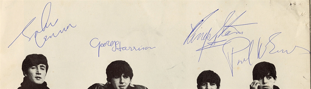 The Beatles Signed Original 1964 U.S.A. Tour Concert Program - Signed by Lennon & Ringo (JSA & REAL)
