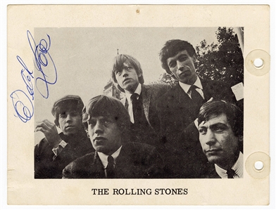 The Rolling Stones With Brian Jones Signed Autograph Book Page (REAL)