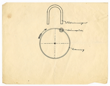 Albert Einstein Handwritten & Signed 1922 Letter Referring to His Theory of Relativity with Incredible Drawing (JSA)