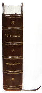 George Harrison Original Unpublished Genesis Publications Prototype Hand-Made Leather Bound Prototype of "I Me Mine" Extended Autobiography - Only One In Existence