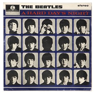 George Harrison Incredibly Rare Personally Owned Beatles "A Hard Days Night" Given to Him by EMI Records