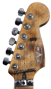 Eddie Van Halen Signed & Inscribed Custom Exact Replica Frankenstrat Red & White Striped Stratocaster Guitar (PSA)