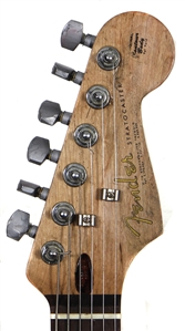 Jeff Beck 09/06/2003 Stage Played and Signed Yellow Fender Stratocaster Guitar (RGU & REAL)
