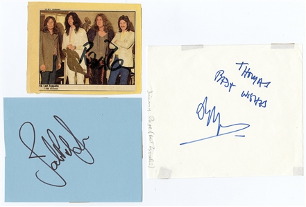 Led Zeppelin Autographs (3) (REAL)