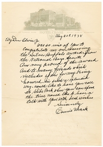 Connie Mack Handwritten & Signed 1938 Letter (PSA/DNA)