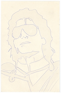 Michael Jackson Hand-Drawn Self-Portrait