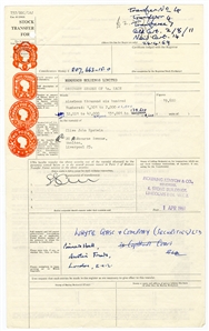 The Beatles Signed Individual Stock Certificate Contracts for 1969 Sale of NEMS Publishing with Queenie Epstein! (Caiazzo)