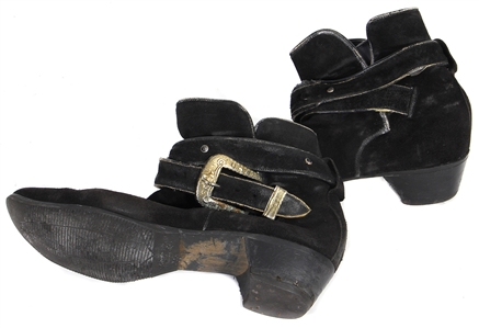 Motörhead Phil Philthy Animal Taylor Stage Worn Black Ankle Boots with Buckle