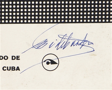 Fidel Castro Owned & Signed Cohiba Lanceros Cigar Box (JSA & RGU)