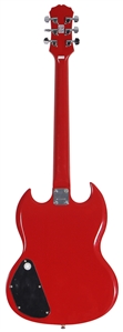 AC/DC Signed Red Custom Epiphone Guitar (REAL)