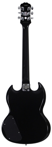 AC/DC Angus Young Signed Black Epiphone Guitar (REAL)