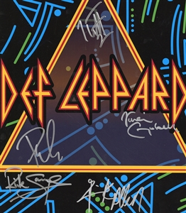 Def Leppard Band Signed 2018 Concert Poster