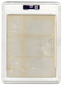 Abraham Lincoln Handwritten and Signed Document - Recalls Democrat Envoy to Prussia Days Before Start of Civil War Leading to Strengthening of Relations and Prussia Delivering Weapons to Union (PSA)