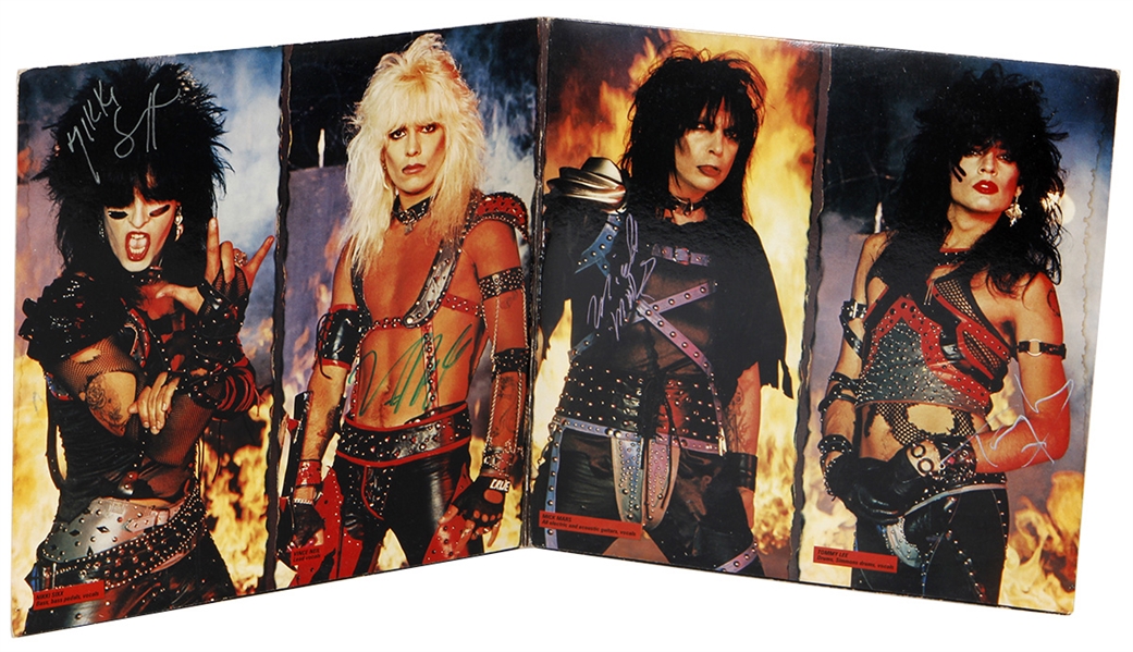 Motley Crue Vintage Signed “Shout At The Devil” Album (REAL)
