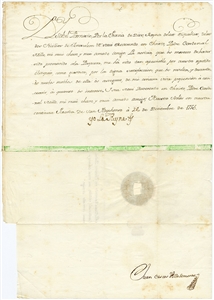 1753  Handwritten and Signed Documents