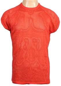 Queen Freddie Mercury Stage Worn Orange Mesh Shirt