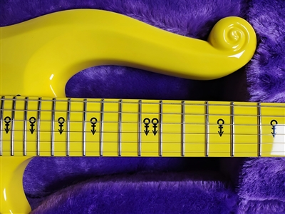 Prince Owned & Stage Played Yellow Schecter Cloud Guitar (RGU)